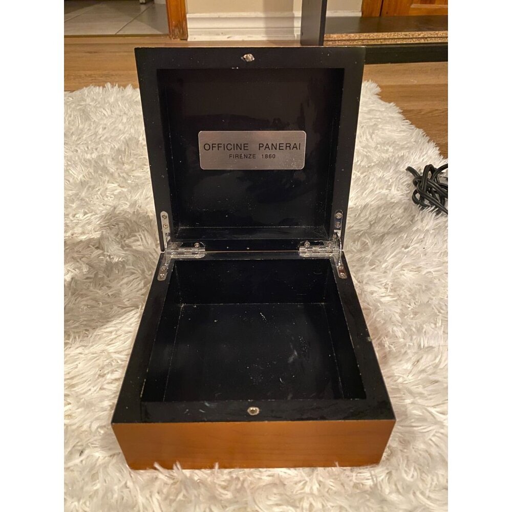 Genuine OFFICINE PANERAI Empty Wooden Watch Box Case Storage Firenze 1860